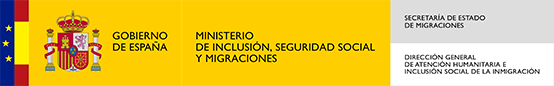 Logo Ministerio de inclusión, seguridad social y migraciones
